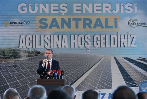 Eyüpsultan'da kurulan güneş enerjisi santrali törenle açıldı